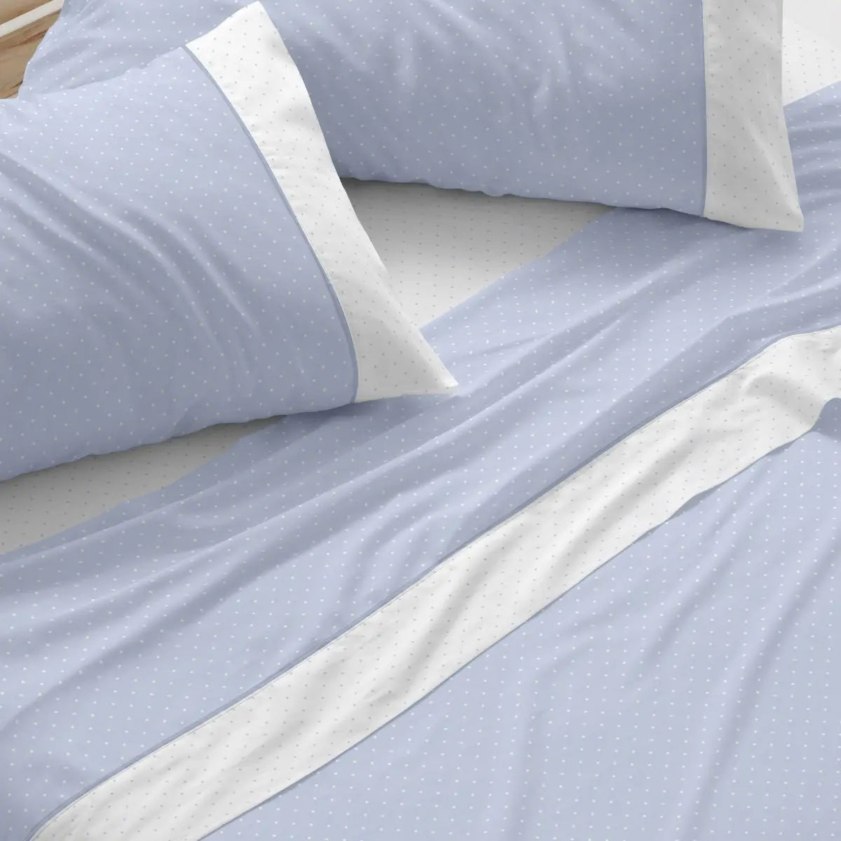 SET DI LENZUOLA TESSUTO 238 BLU BURRITO BLANCO