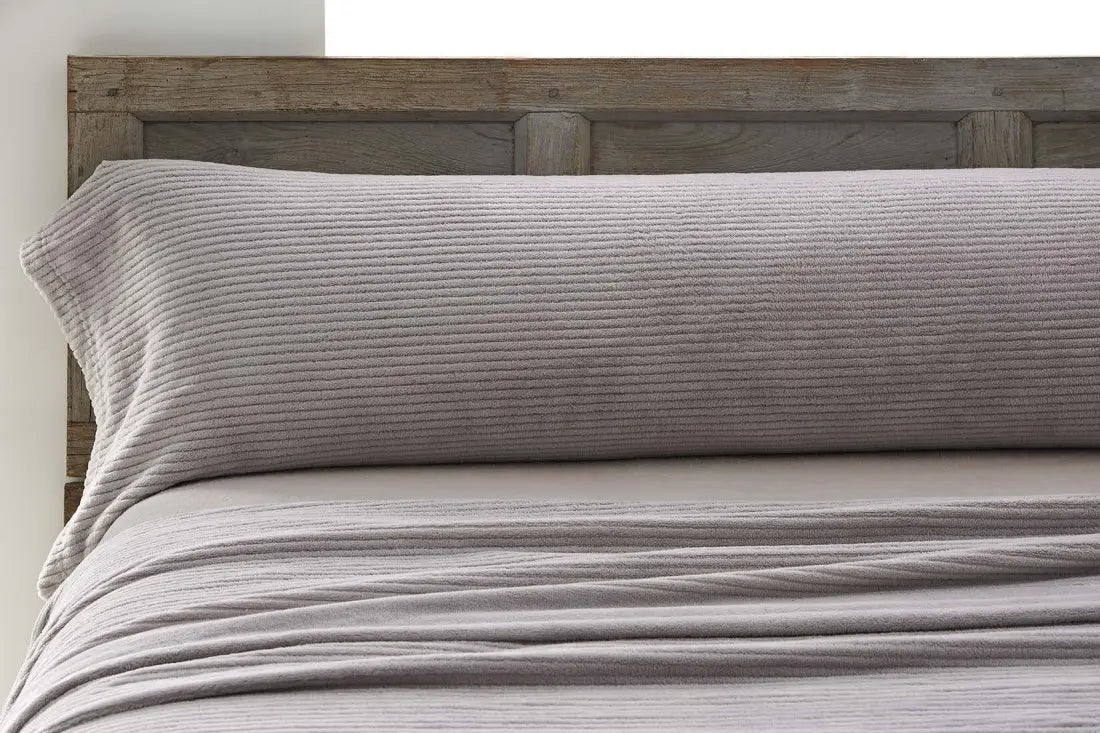 CORALINA-BETTWÄSCHE-SET 965 GRAU BURRITO BLANCO