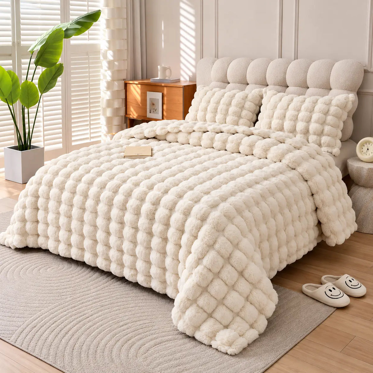 COUETTE LAPIN BULLES IVOIRE DNA
