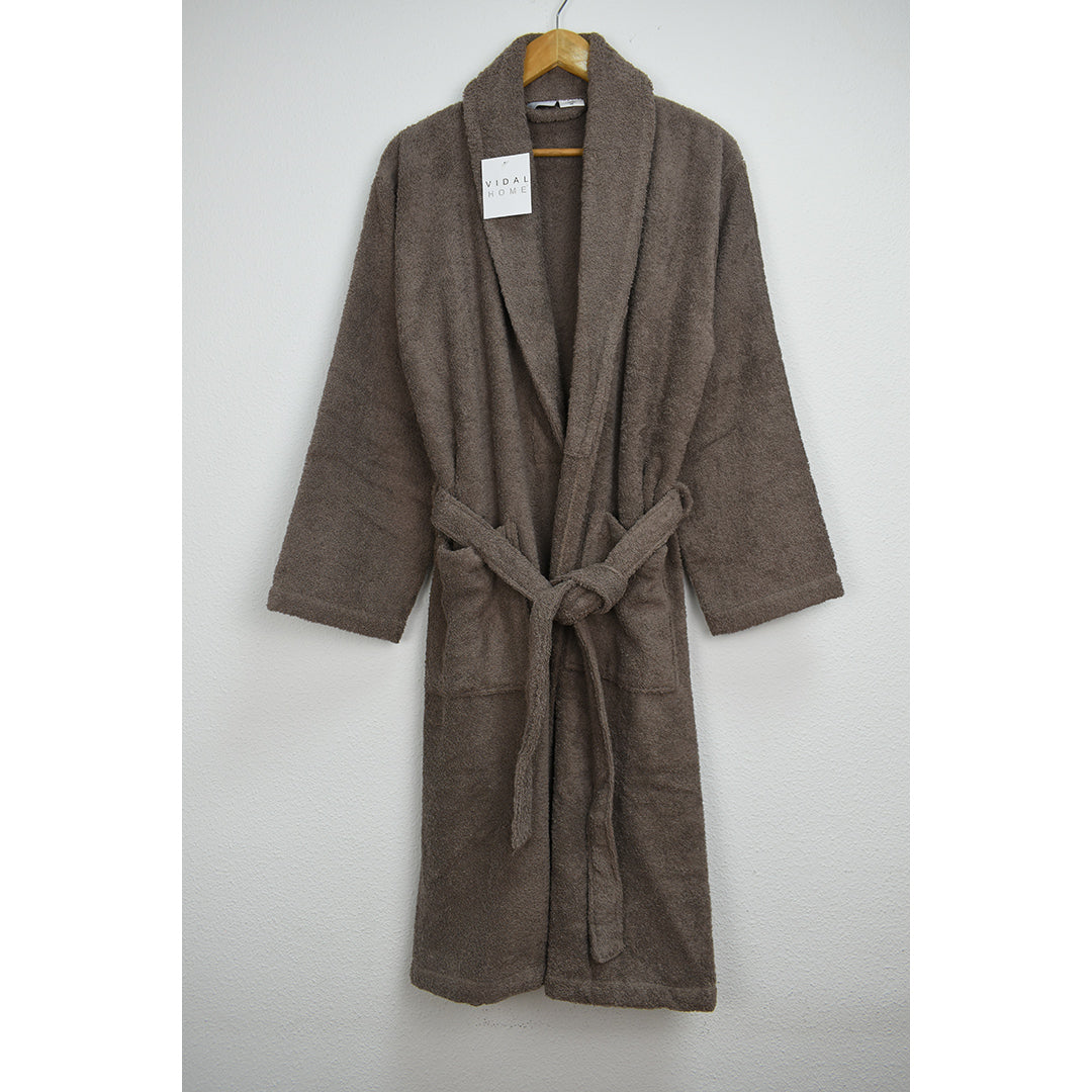 PEIGNOIR ÉPONGE AMÉRICAINE PREMIUM MARRON VIDAL HOME