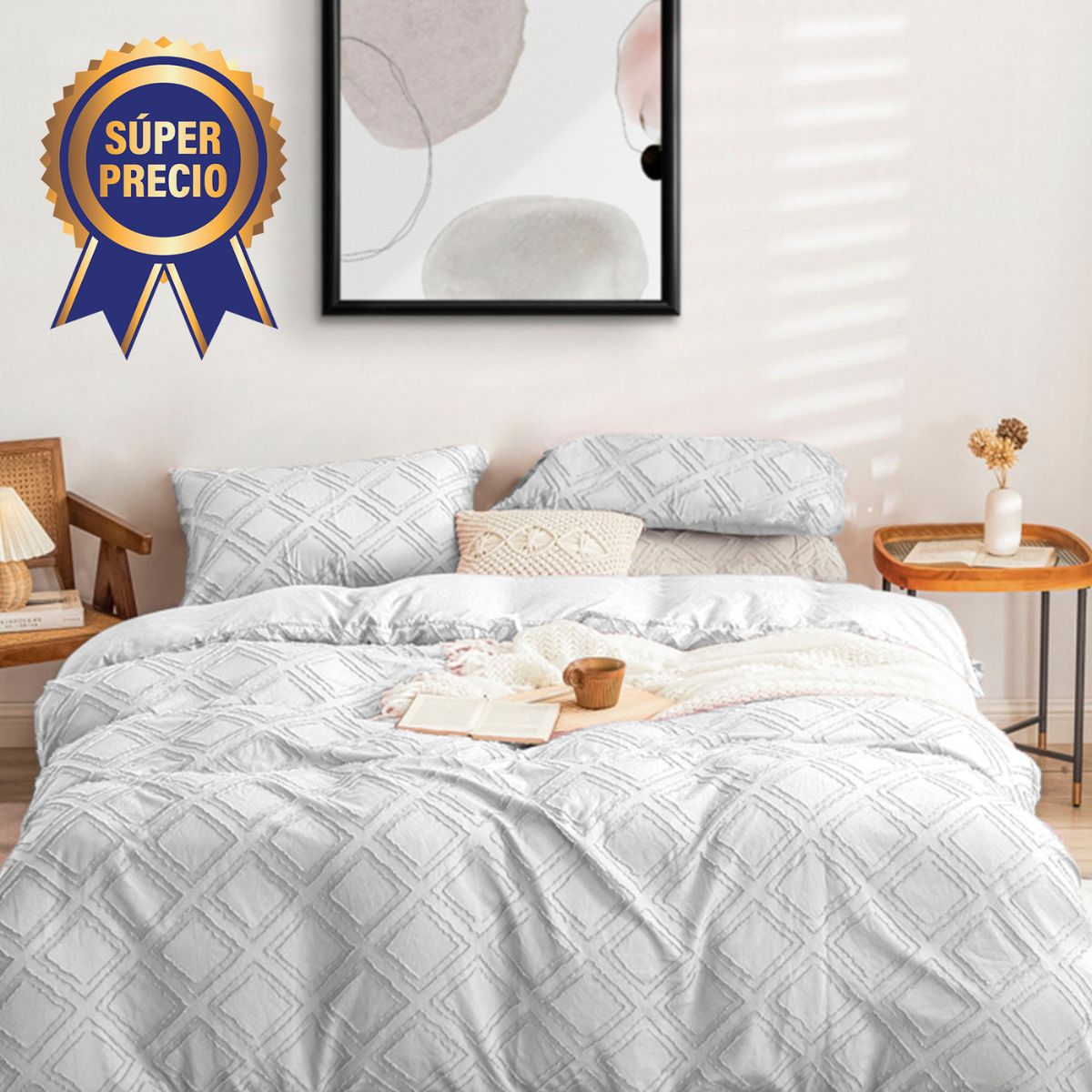 JULIA ROBERTS ICELAND WHITE BOUTI QUILT