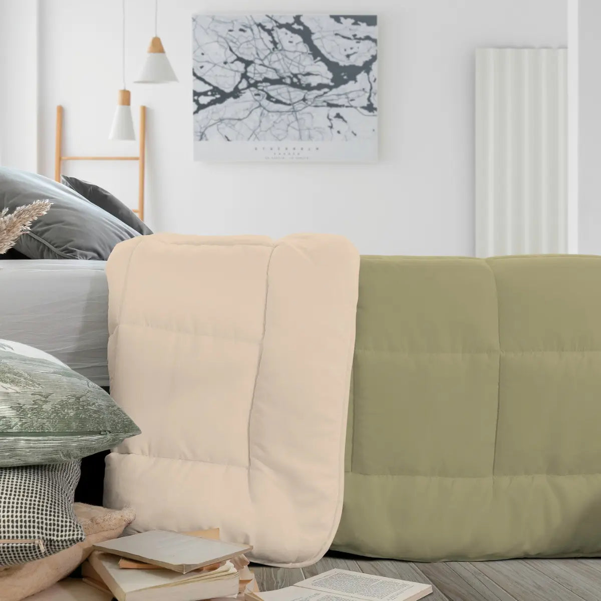 NÓRDICO CALIFORNIA 350 BICOLOR VERDE LINO & BEIGE CLARO ICELANDS