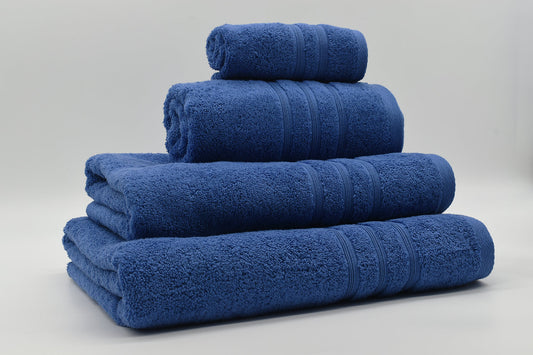 AMERIKANISCHES FROTTIERHANDTUCH AZURBLAU VIDAL HOME