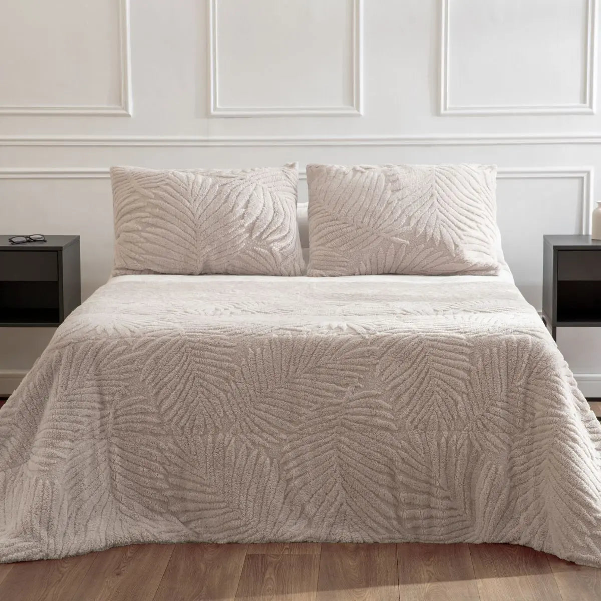 EDREDON SHERPA JACQUARD ILIA DON ALGODON
