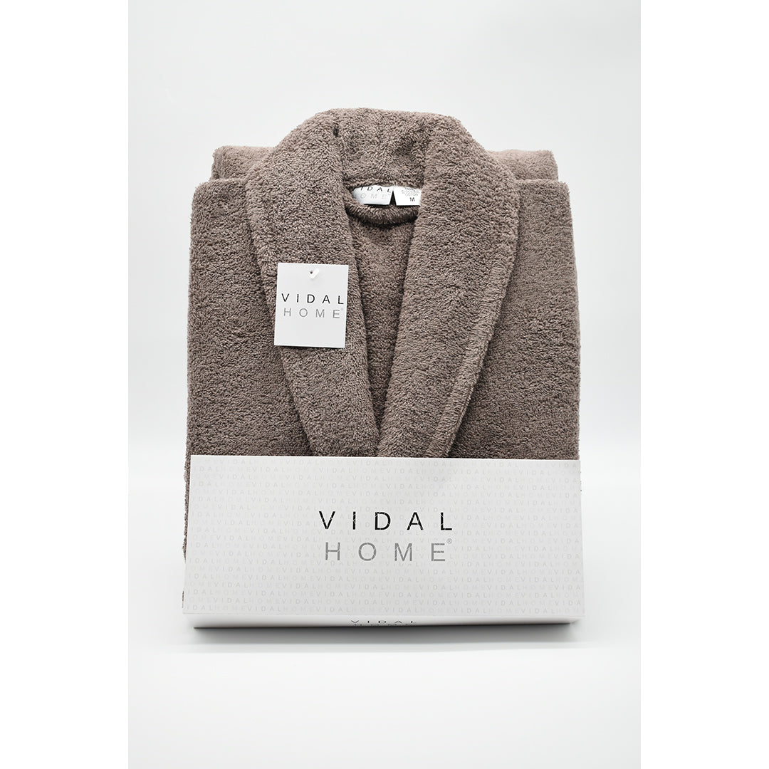PEIGNOIR ÉPONGE AMÉRICAINE PREMIUM MARRON VIDAL HOME