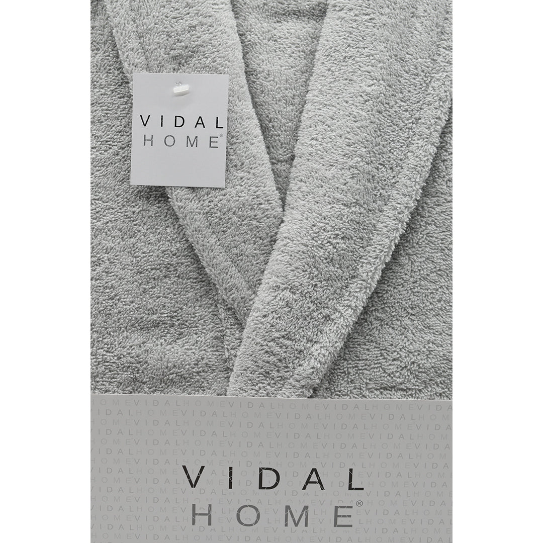 PEIGNOIR ÉPONGE AMÉRICAINE PREMIUM GRIS VIDAL HOME