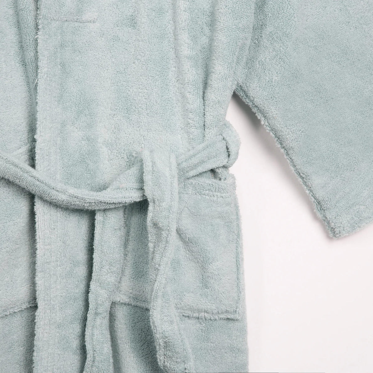 PEIGNOIR ZERO TWIST BLEU AIGUE-MARINE DON ALGODÓN